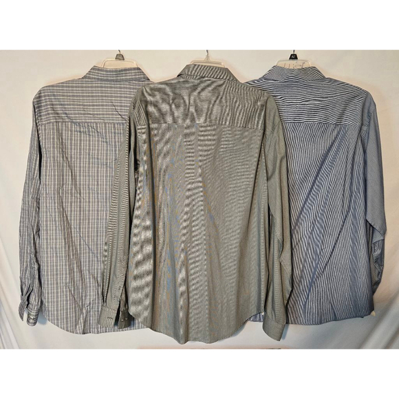 Lot of 3 Men's Kenneth Cole Reaction Dress Shirts XL 17-17.5/36-37 - Picture 2 of 9